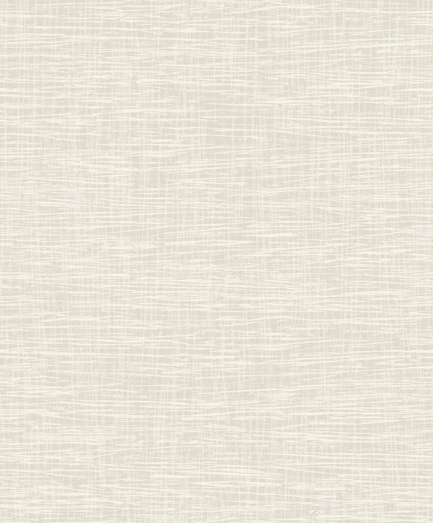 Malibu Crosshatch Texture Wallpaper - Transitional Faux - Pearl and Cream | Malibu Wallpaper