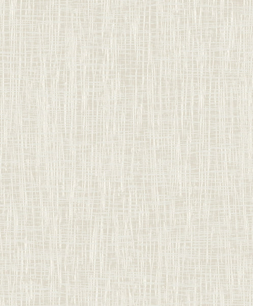 Malibu Crosshatch Texture Wallpaper - Transitional Faux - Champagne and Cream | Malibu Wallpaper
