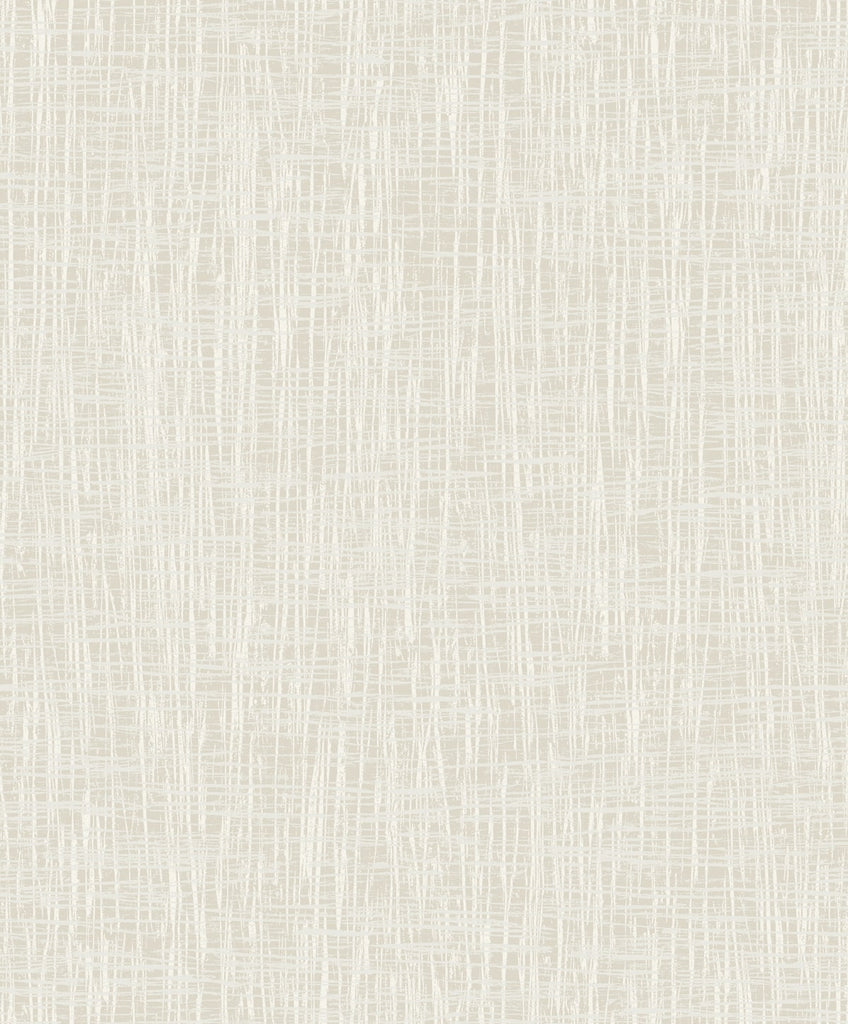 Malibu Crosshatch Texture Wallpaper - Transitional Faux - Champagne and Cream | Malibu Wallpaper