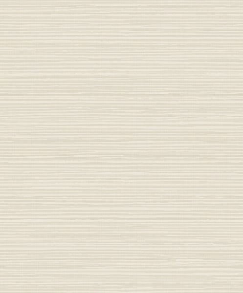 Malibu Horizontal Texture Wallpaper - Transitional Faux - Cream and Ivory | Malibu Wallpaper