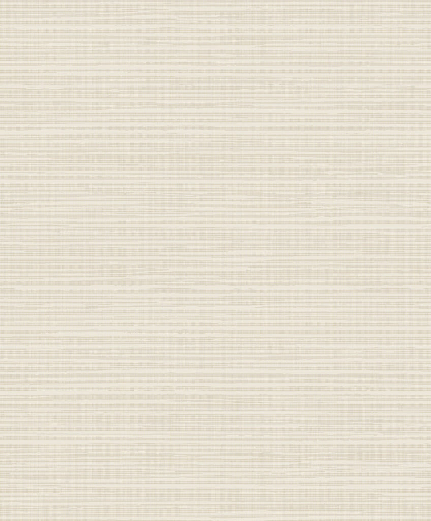 Malibu Horizontal Texture Wallpaper - Transitional Faux - Cream and Ivory | Malibu Wallpaper