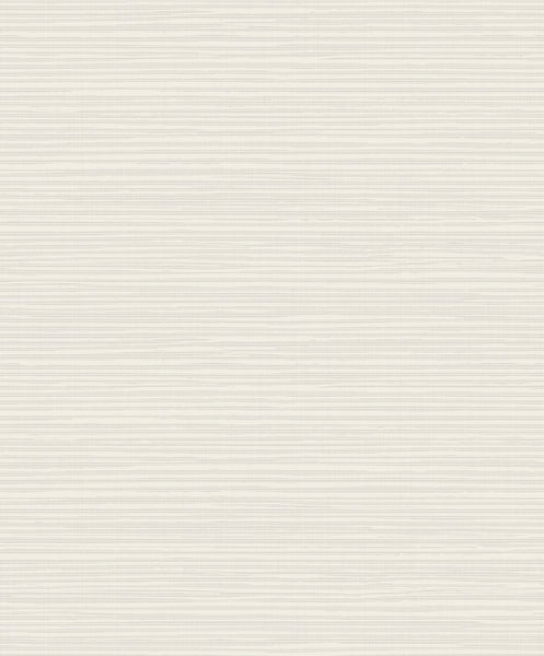Malibu Horizontal Texture Wallpaper - Transitional Faux - Silver and Ivory | Malibu Wallpaper