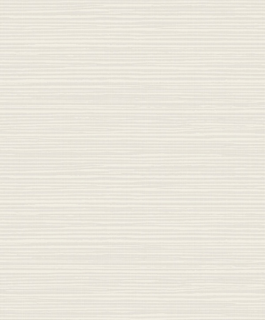 Malibu Horizontal Texture Wallpaper - Transitional Faux - Silver and Ivory | Malibu Wallpaper