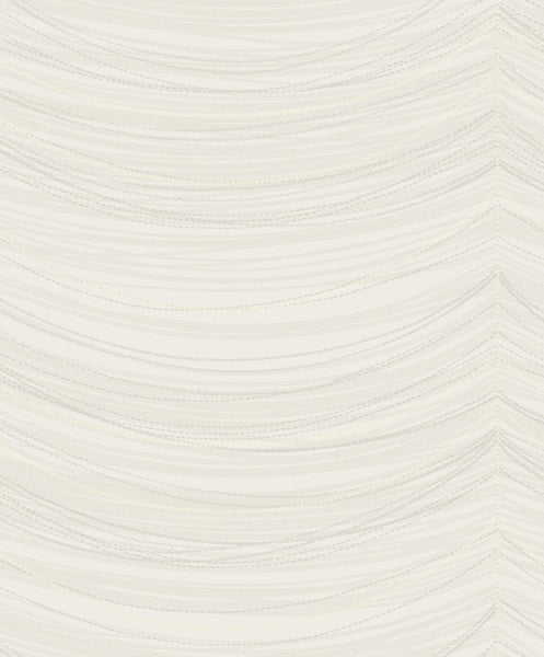 Malibu Beads Wallpaper - Transitional Geometric - Pearl, Silver, and Glitter | Malibu Wallpaper