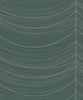 Malibu Beads Wallpaper - Transitional Geometric - Ocean Blue, Silver, and Glitter | Malibu Wallpaper