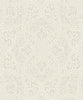 Malibu Scroll Trail Wallpaper - Transitional Geometric - Alabaster and Tan | Malibu Wallpaper