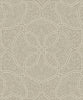 Malibu Scroll Trail Wallpaper - Transitional Geometric - Taupe and Ivory | Malibu Wallpaper