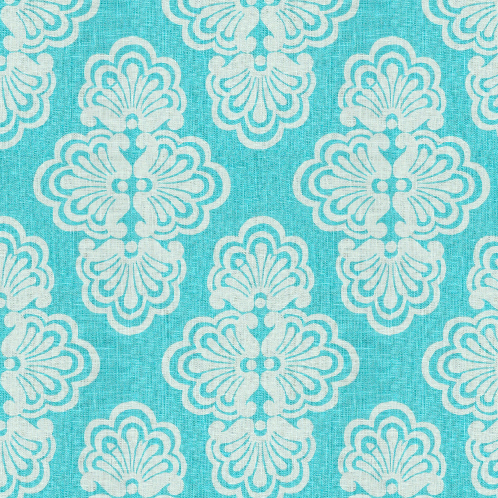 Shell We - Shorely Blue Light Blue By Lee Jofa | Lilly Pulitzer | Damask Multipurpose Print