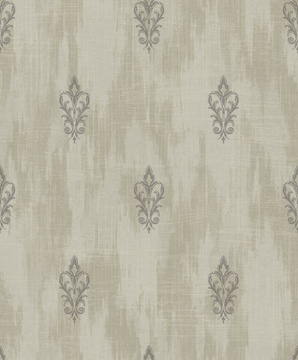 Fleur de Lis Transitional Fleur De Lis - Beige and Cream | Architectural Wallcoverings