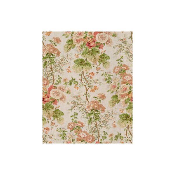 Hollyhock Hdb - Coral/Apple Beige By Lee Jofa |  | Botanical & Floral Multipurpose Print