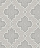 Malibu Trellis Wallpaper - Transitional Geometric - Silver, Gray, and Glitter | Malibu Wallpaper