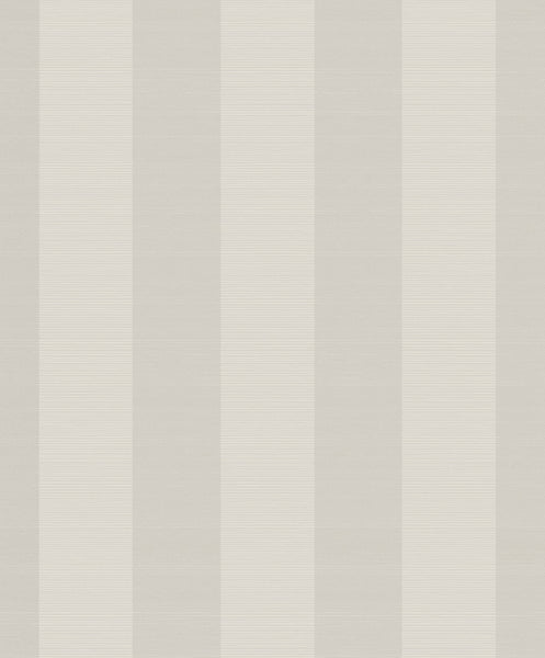 Malibu Stripe Wallpaper - Transitional Stripe - Silver and Ivory | Malibu Wallpaper