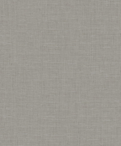 Malibu Elegant Burlap Wallpaper - Transitional Linen - Silver and Greige | Malibu Wallpaper