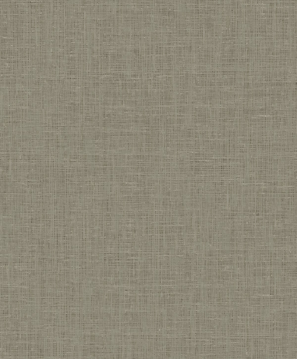 Elegant Burlap Transitional Linen - Taupe and Silver | Architectural Wallcoverings
