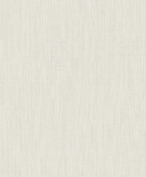 Malibu Elegant Burlap Wallpaper - Transitional Linen - Silver and Ivory | Malibu Wallpaper