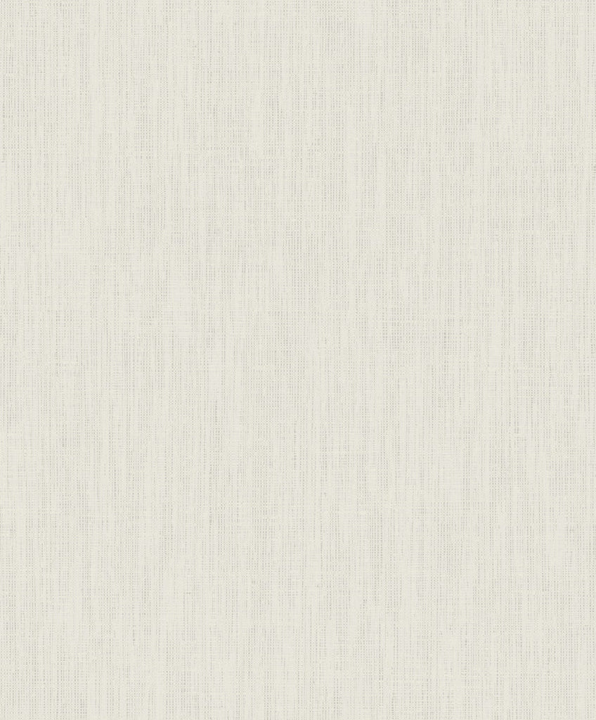 Malibu Elegant Burlap Wallpaper - Transitional Linen - Silver and Ivory | Malibu Wallpaper