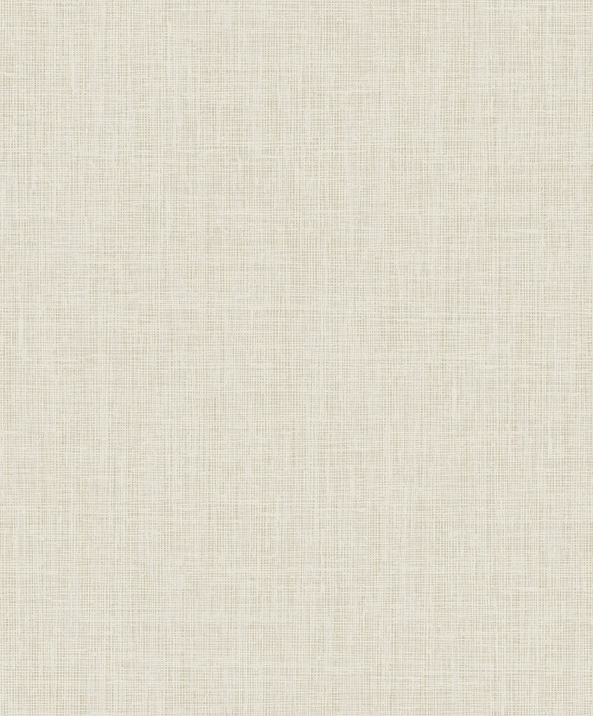 Malibu Elegant Burlap Wallpaper - Transitional Linen - Tan and Silver | Malibu Wallpaper