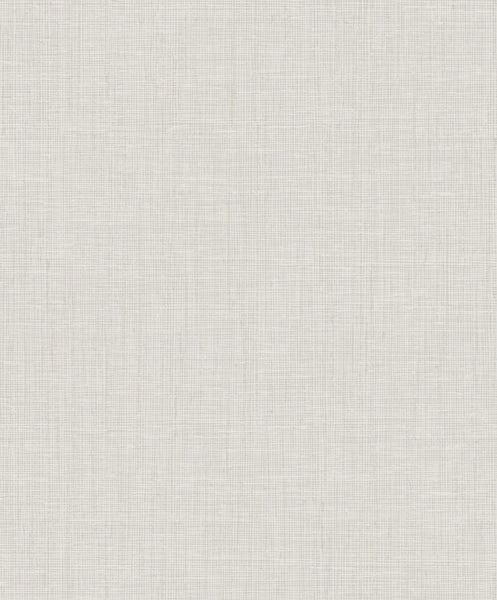 Malibu Elegant Burlap Wallpaper - Transitional Linen - Silver and Beige | Malibu Wallpaper