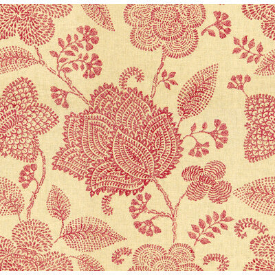 Samples and Purchasing available for Medina - Fuchsia Beige By Lee Jofa | The Karenza Collection |Botanical & Floral Jacobeans Multipurpose Print at Designer Wallcoverings and Fabrics