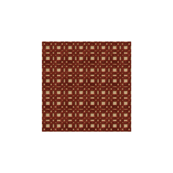 Shoridge - Cherry Burgundy/Red By Lee Jofa | Aerin | Small Scale Upholstery Velvet