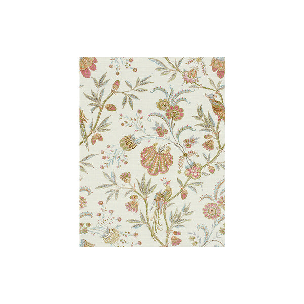 Seafield - Pink/Aqua Multi By Lee Jofa | Aerin |Botanical & Floral  Multipurpose Print