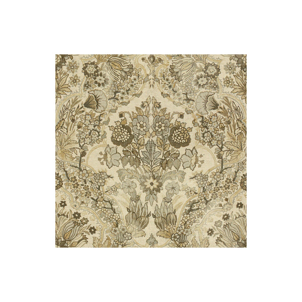 Tetbury - Grey/Bisque Grey By Lee Jofa | Royal Oak Anniversary | Medallion / Suzani / Persian Multipurpose Print