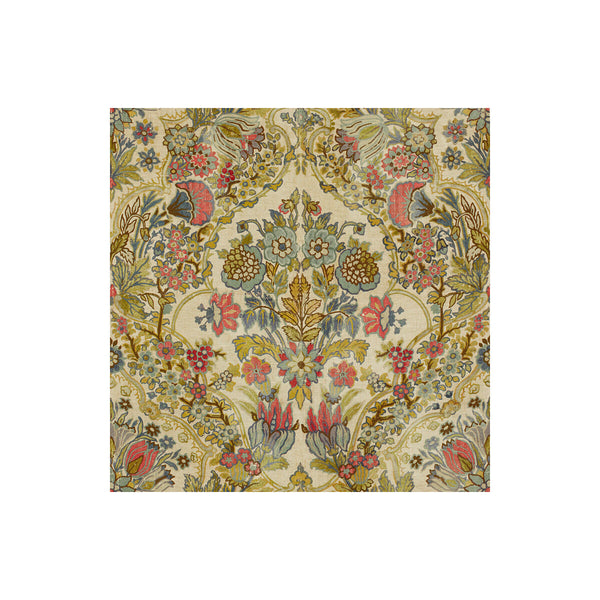 Tetbury - Rose/Aqua Burgundy/Red By Lee Jofa | Royal Oak Anniversary | Medallion / Suzani / Persian Multipurpose Print