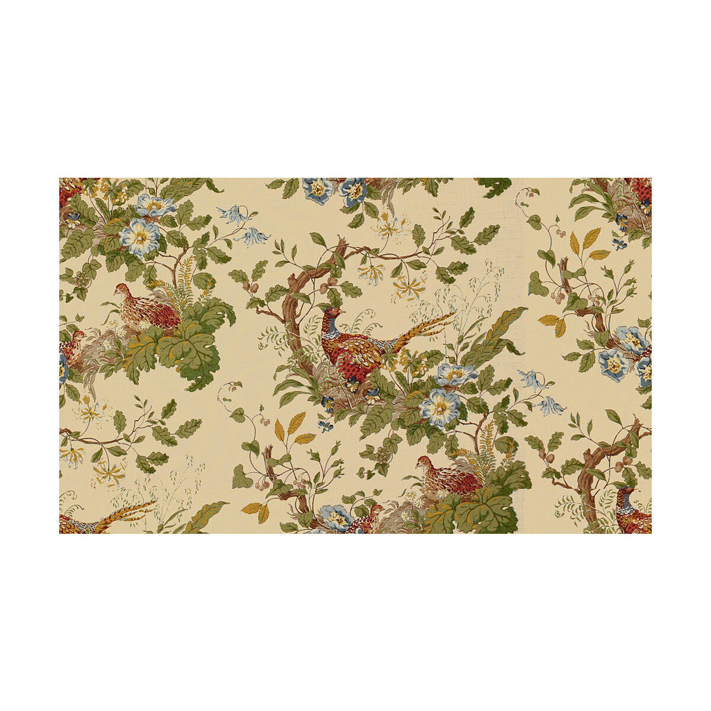 Samples and Purchasing available for Lyndhurst - Cream Beige By Lee Jofa | Royal Oak Anniversary |Botanical & Floral Flora & Fauna Multipurpose Print at Designer Wallcoverings and Fabrics