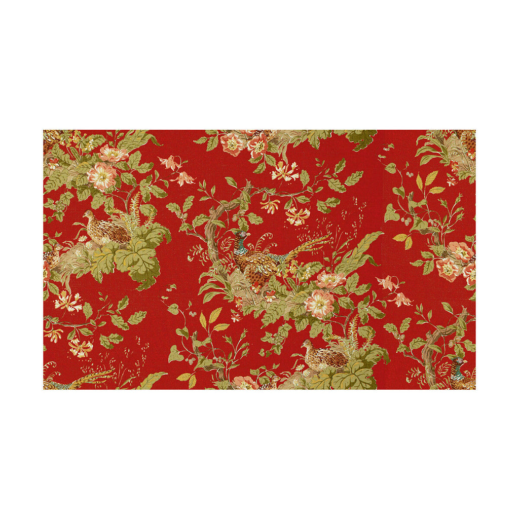 Samples and Purchasing available for Lyndhurst - Currant Burgundy/Red By Lee Jofa | Royal Oak Anniversary |Botanical & Floral Flora & Fauna Multipurpose Print at Designer Wallcoverings and Fabrics