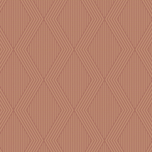 Garbo, Terracotta and Gold Wallcoverings | Schumacher