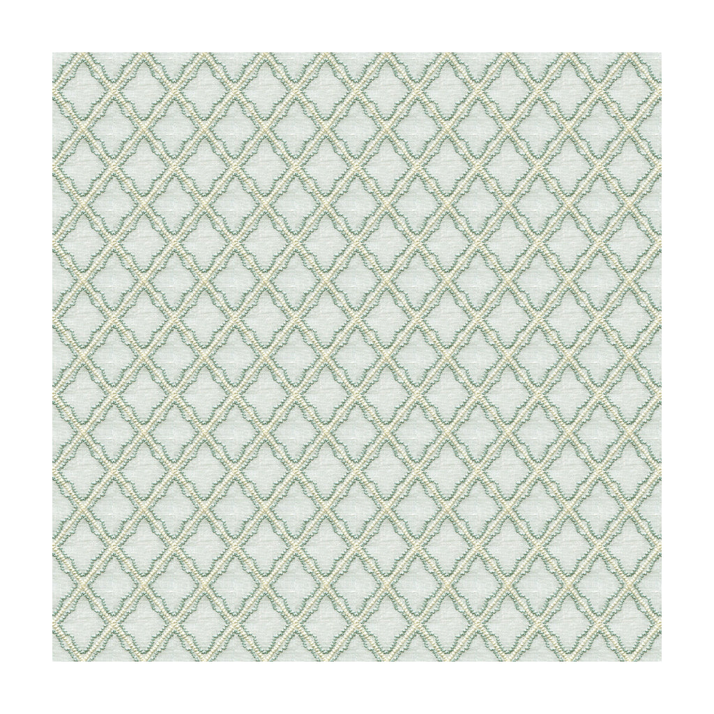 Samples and Purchasing available for Larkspur - Mist Turquoise By Lee Jofa | Parish-Hadley | Diamond Drapery Embroidery at Designer Wallcoverings and Fabrics
