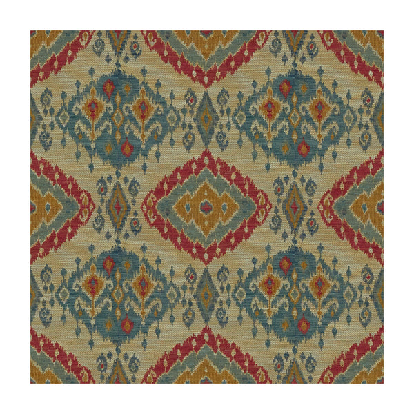 Bosham - Lake/Red Blue By Lee Jofa | Aerin Collection 2 | Global Upholstery Jacquards