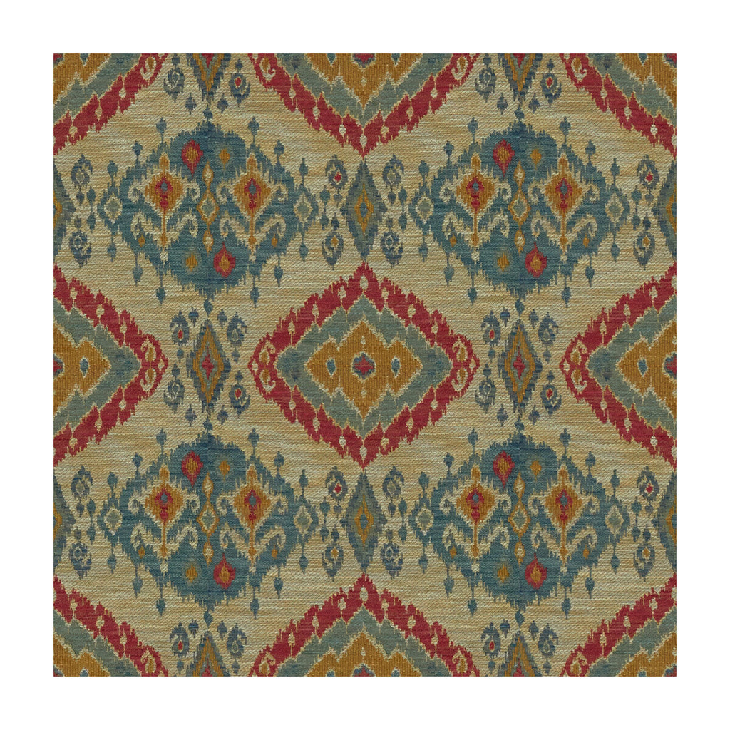 Samples and Purchasing available for Bosham - Lake/Red Blue By Lee Jofa | Aerin Collection 2 | Global Upholstery Jacquards at Designer Wallcoverings and Fabrics