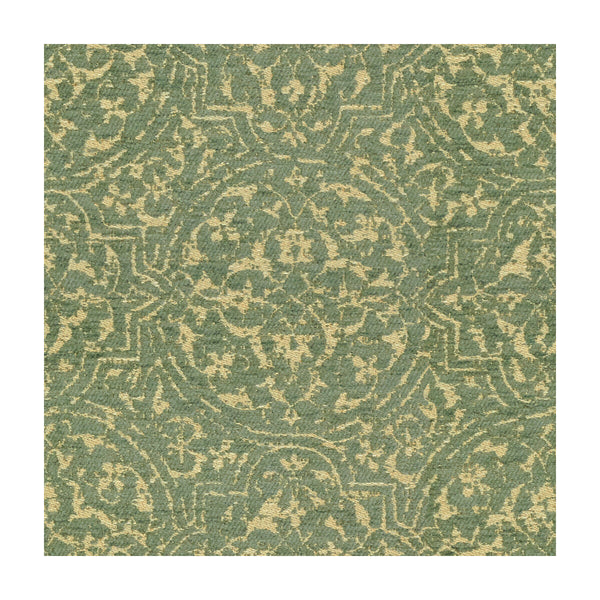 Broglie - Lagoon Turquoise By Lee Jofa | Aerin Collection 2 |Damask  Upholstery Chenille
