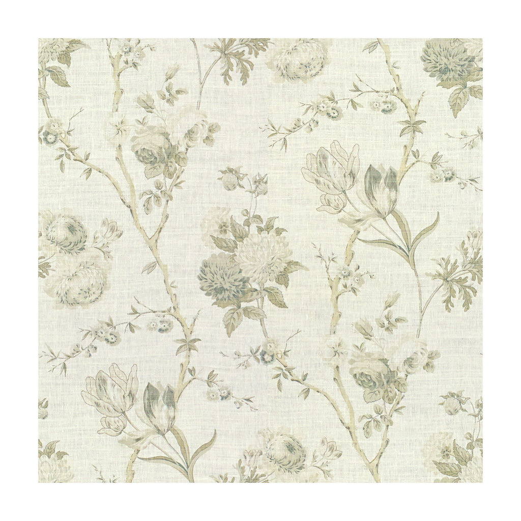 Samples and Purchasing available for Allegra Linen - Grey Grey By Lee Jofa | Parish-Hadley |Botanical & Floral  Multipurpose Print at Designer Wallcoverings and Fabrics