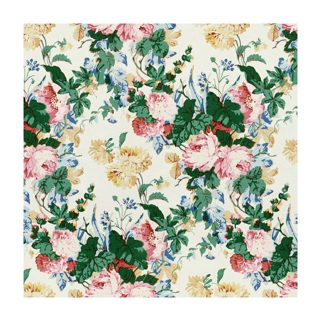 Samples and Purchasing available for Maisie - Pink/Green Multi By Lee Jofa | Parish-Hadley |Botanical & Floral  Multipurpose Print at Designer Wallcoverings and Fabrics