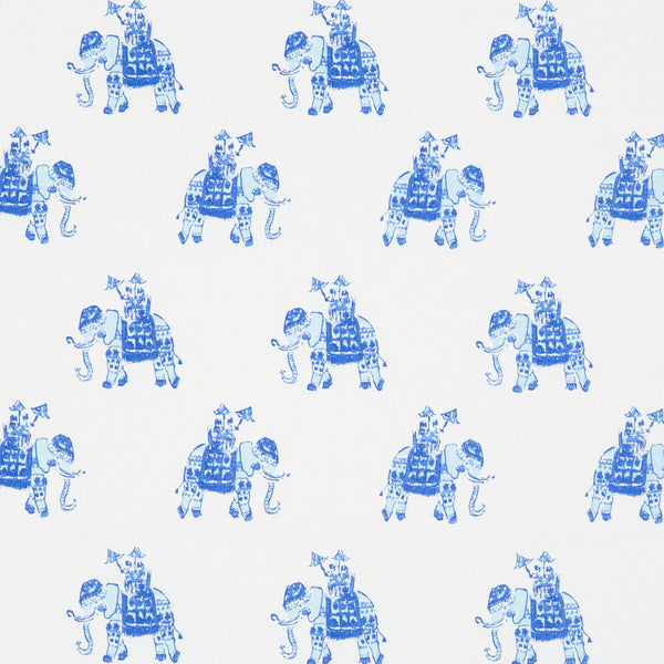Bazaar - White/Beach Blue By Lee Jofa | Lilly Pulitzer Ii |Animal/Insects Global Multipurpose Print