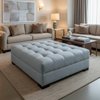Tweed Bay - Patina Upholstered Ottoman | Architectural Fabrics