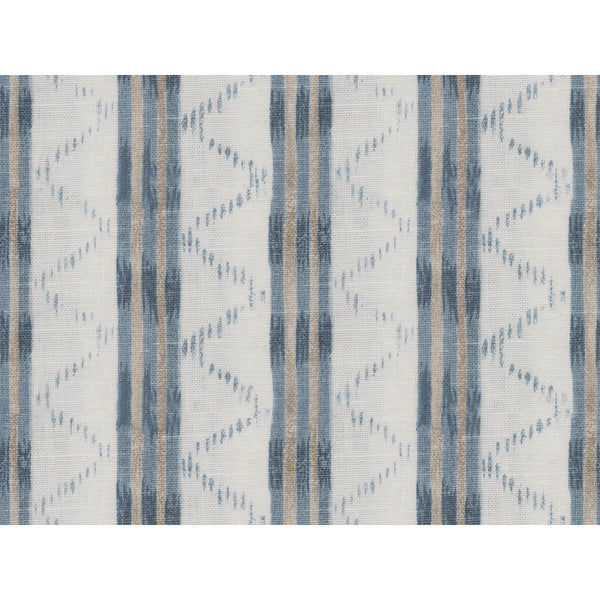 Makassar - Blue Indigo By Lee Jofa | Oscar De La Renta Iii |Ikat/Southwest/Kilims Stripes Multipurpose Print