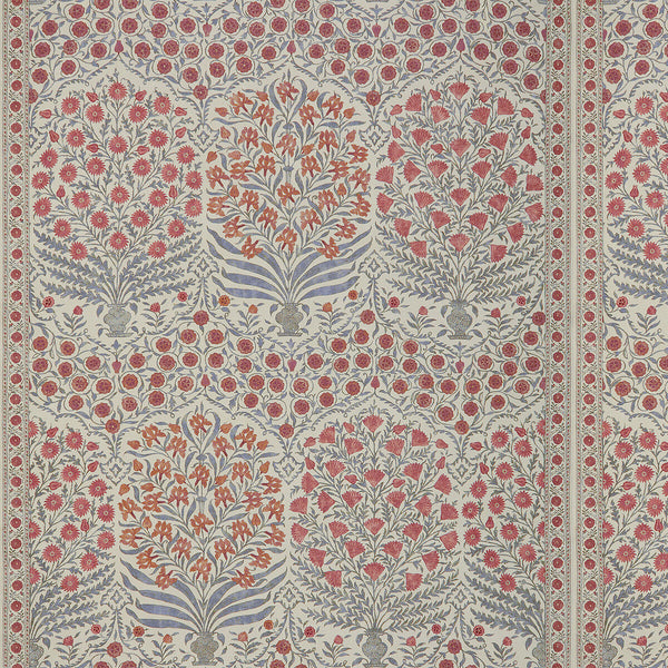 Sameera - Red/Blue Multi By Lee Jofa | Oscar De La Renta Iii |Botanical & Floral Global Multipurpose Print
