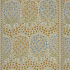 Samples and Purchasing available for Sameera - Sapphire/Gold Multi By Lee Jofa | Oscar De La Renta Iii |Botanical & Floral Global Multipurpose Print at Designer Wallcoverings and Fabrics
