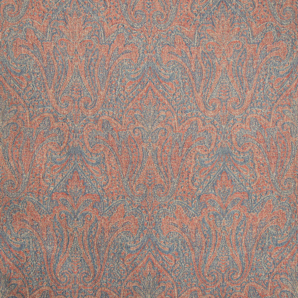 Samples and Purchasing available for Toccoa Paisley - Ruby/Blue Multi By Lee Jofa | Lodge Ii Weaves And Embroideries | Paisley Upholstery  at Designer Wallcoverings and Fabrics