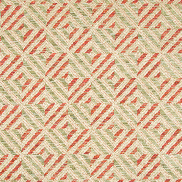 Verbier Diamond - Jade/Red Multi By Lee Jofa | Lodge Ii Weaves And Embroideries |Diamond Global Upholstery Chenille