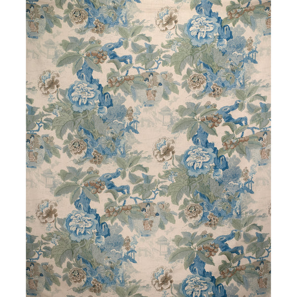 Horseshoe Bay - Aqua/Green Multi By Brunschwig & Fils | Les Tropiques |Botanical & Floral Tropical Multipurpose Print