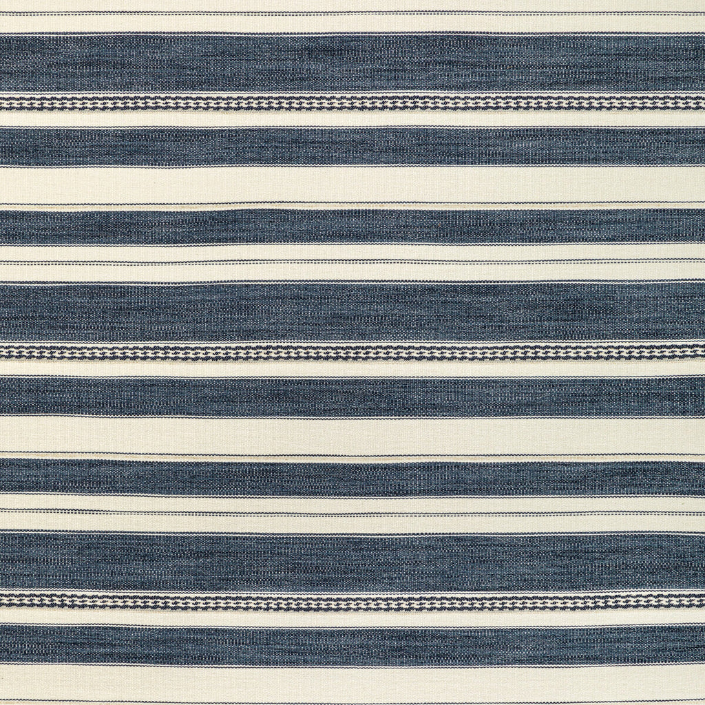 Samples and Purchasing available for Entoto Stripe - Marine/Ivory Blue By Lee Jofa | Breckenridge |Global Stripes Upholstery  at Designer Wallcoverings and Fabrics