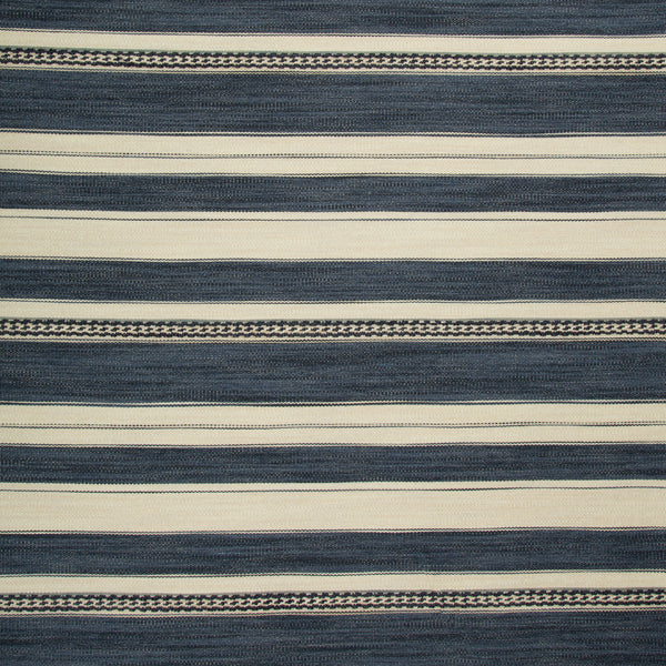 New Briquetage - Sky/Indigo Blue By Brunschwig & Fils | Les Tropiques |Geometric Small Scale Upholstery