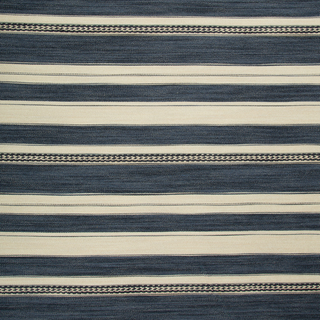 New Briquetage - Sky/Indigo Blue By Brunschwig & Fils | Les Tropiques |Geometric Small Scale Upholstery