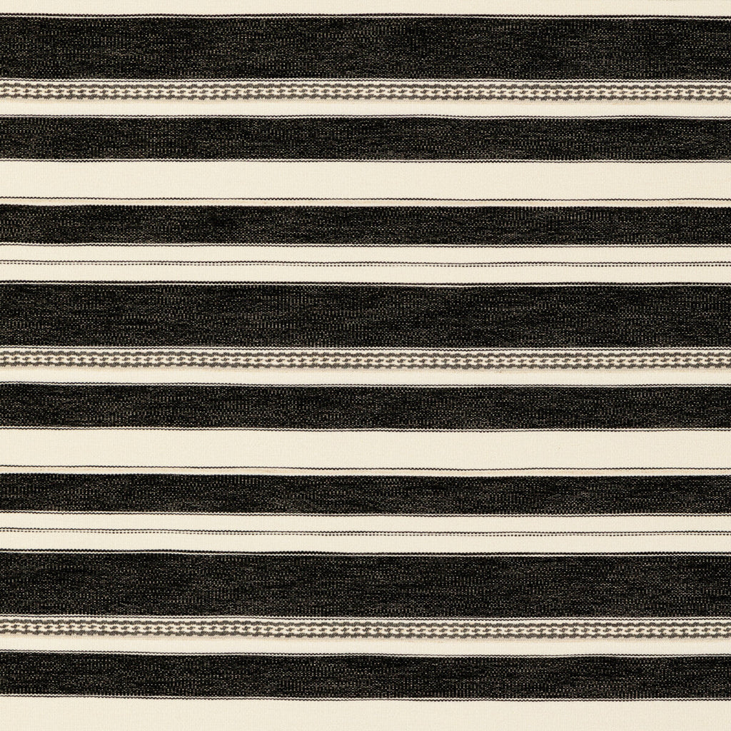 Samples and Purchasing available for Entoto Stripe - Ivory/Black Black By Lee Jofa | Breckenridge |Global Stripes Upholstery  at Designer Wallcoverings and Fabrics