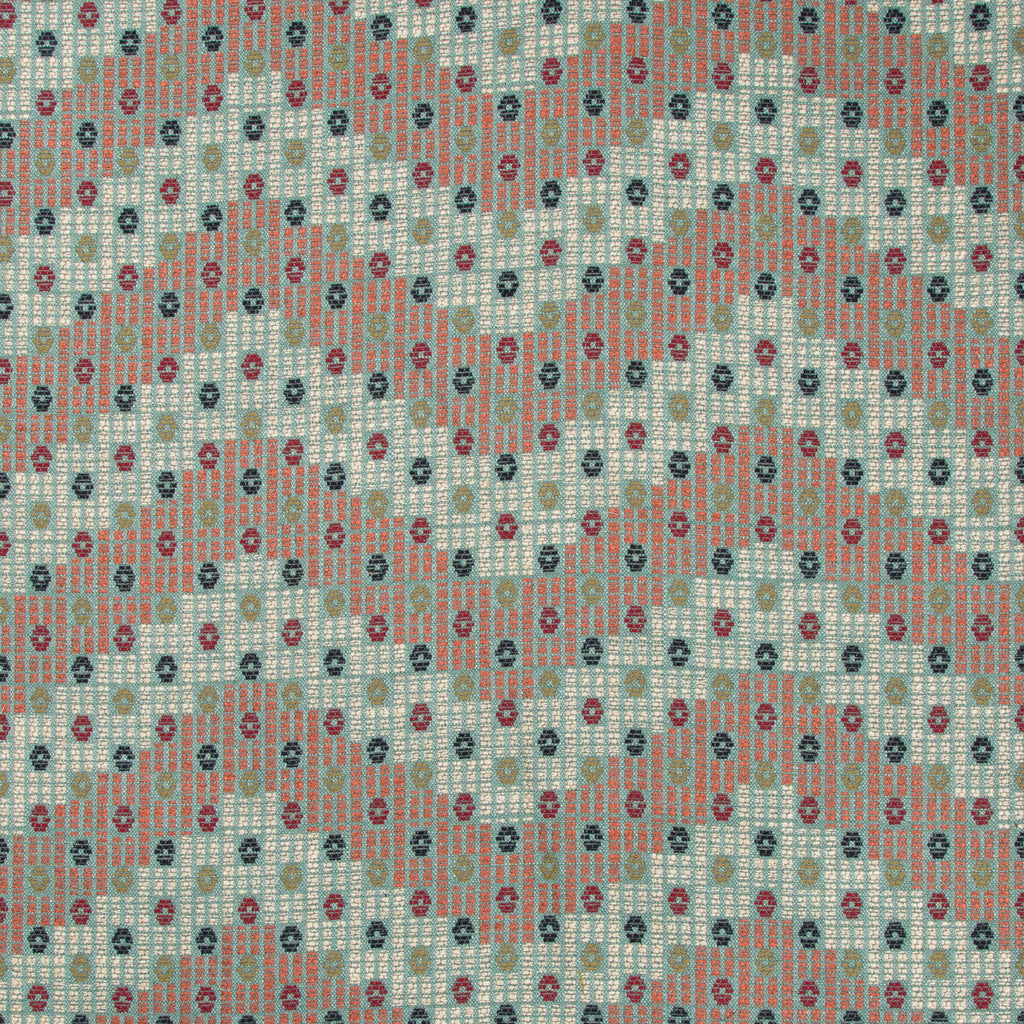 Samples and Purchasing available for Addis Ababa - Aqua/Multi Multi By Lee Jofa | Merkato | Global Upholstery Jacquards at Designer Wallcoverings and Fabrics