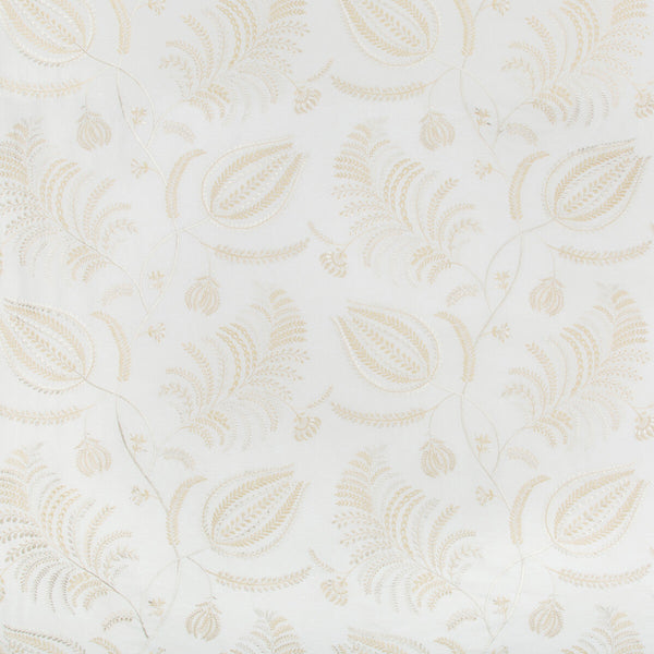 Palmero Emb - Ivory/Beige Beige By Lee Jofa | Westport | Botanical & Floral Multipurpose Embroidery